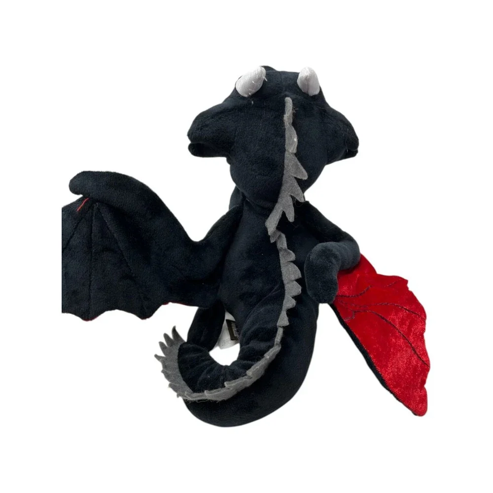 P.L.A.Y. Plush Dragon Toy Willow's Mythical Darby Black Red Orange 8